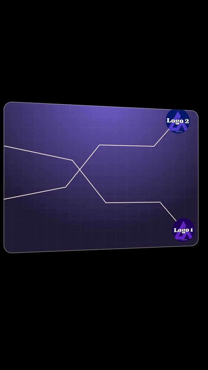 template Animated Growth Chart for 2 Logo Performance Comparison preview