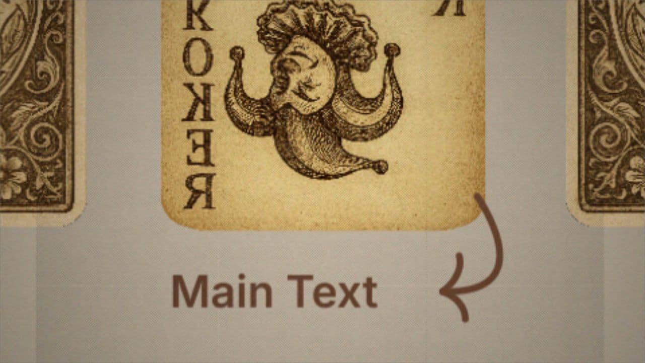 Vintage Card Flip Animation | Single Text Reveal for Dramatic Highlight