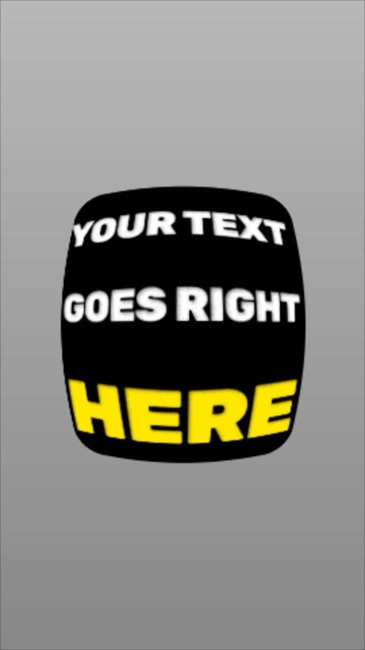 Retro Text Distortion Reveal | 3-Line Spotlight Animation