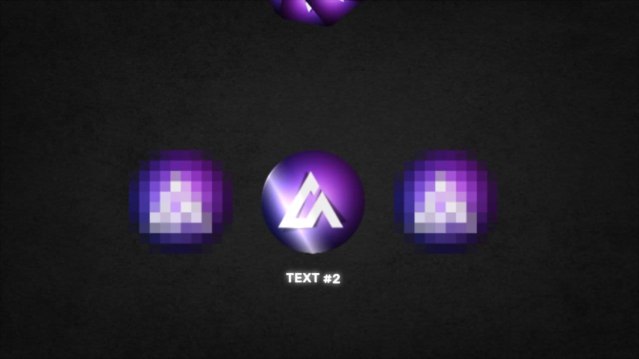 Rotating Logo Reveal with Mosaic Effect