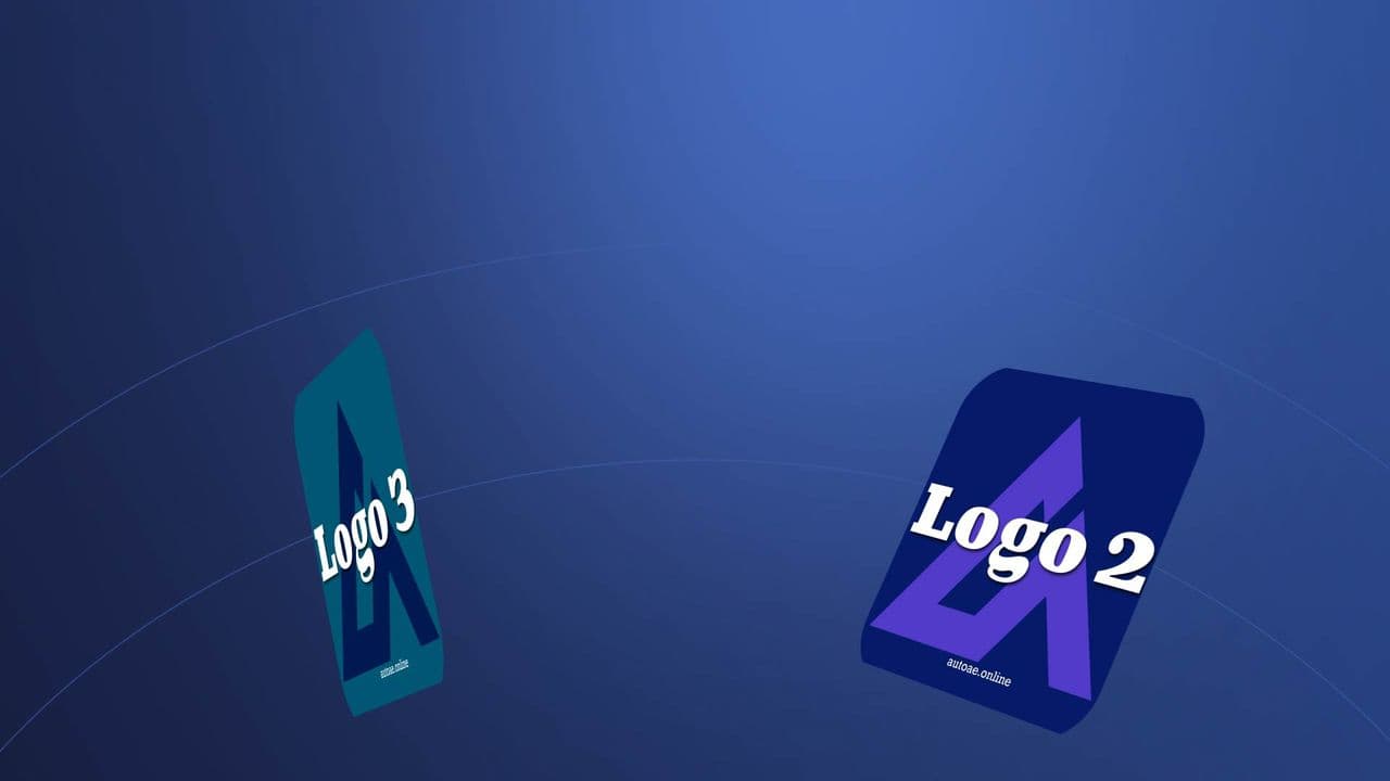 template SaaS Launch Video Minimal 3D Card Logo Reveal preview