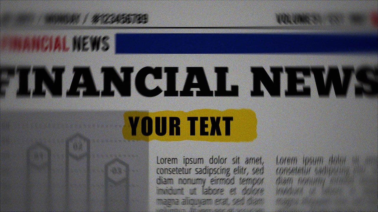 Fast-Paced News Flash Animation with 1 Text Highlight