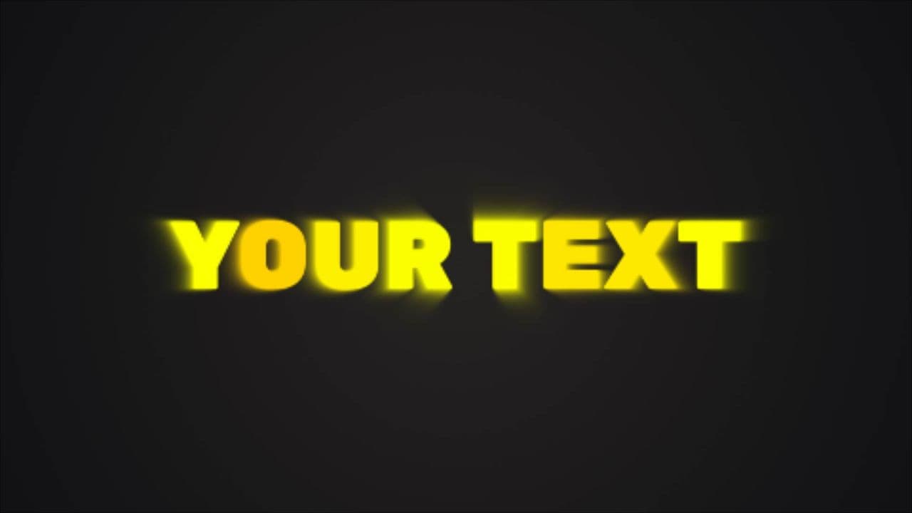 Blurred Shining Text Animation