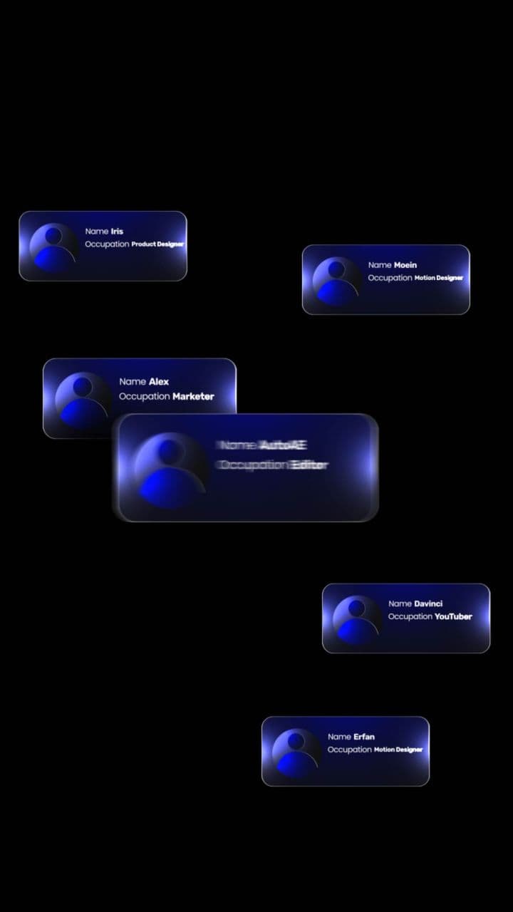 Team Member Spotlight Animation: Highlighting 1 User Profiles