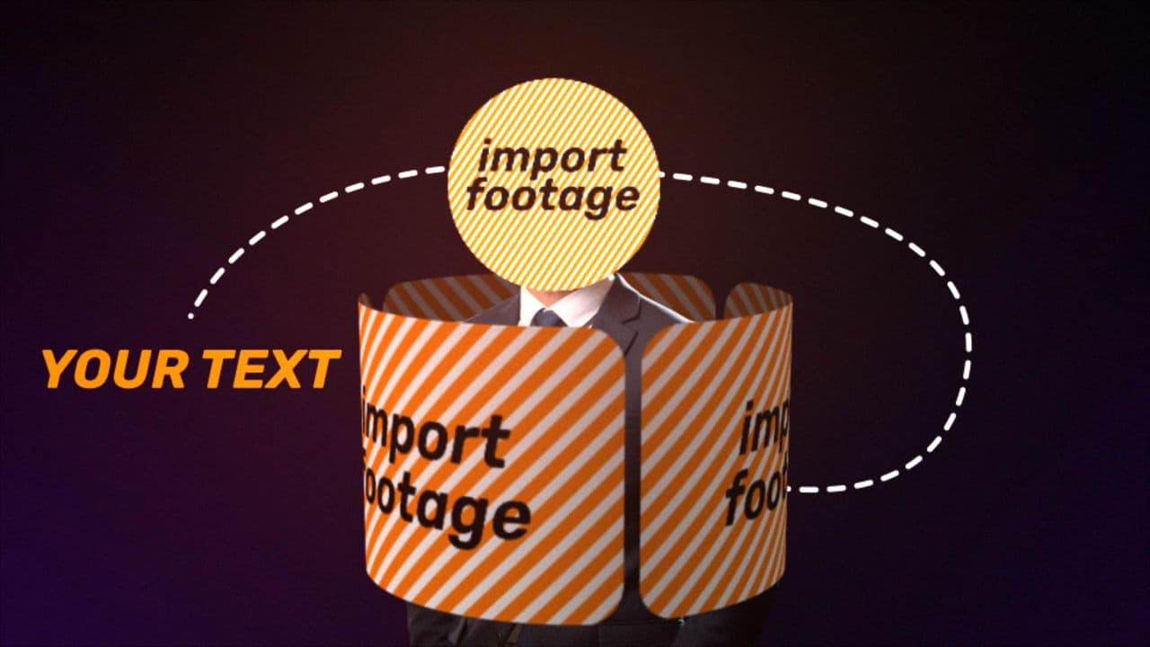 3D Rolling Tube Animation With Dynamic Text Reveal