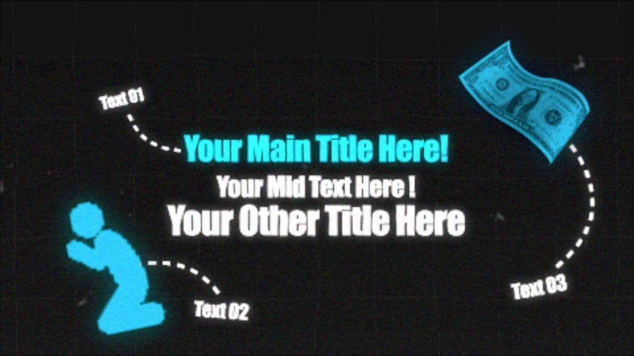Dynamic 3 Text Highlights with Icon Animations