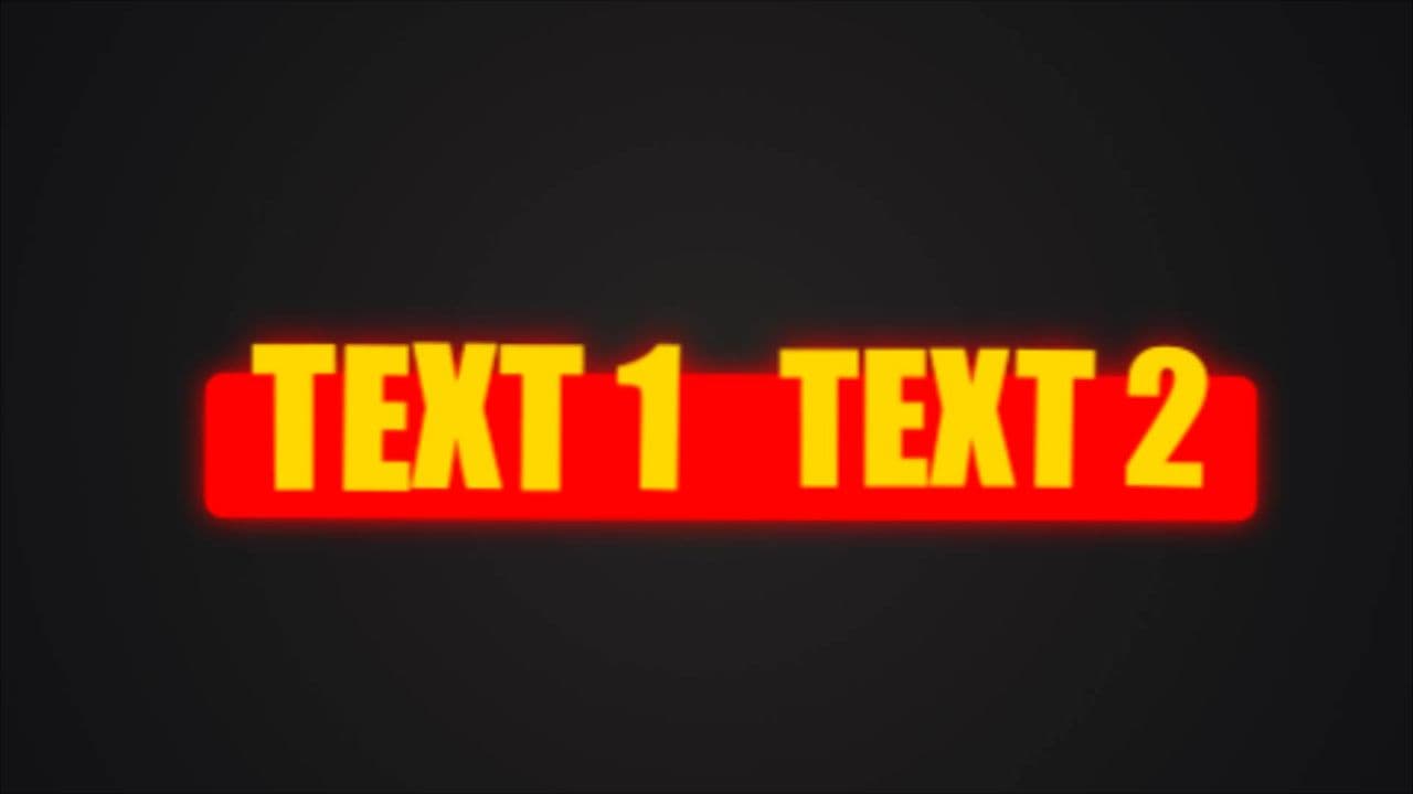 Glowing 4 Terms Reveal with Neon Red Highlights