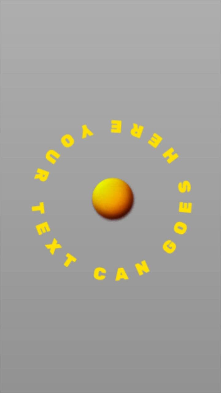 Circular Text Reveal Animation | Orbital Motion Typography Effect
