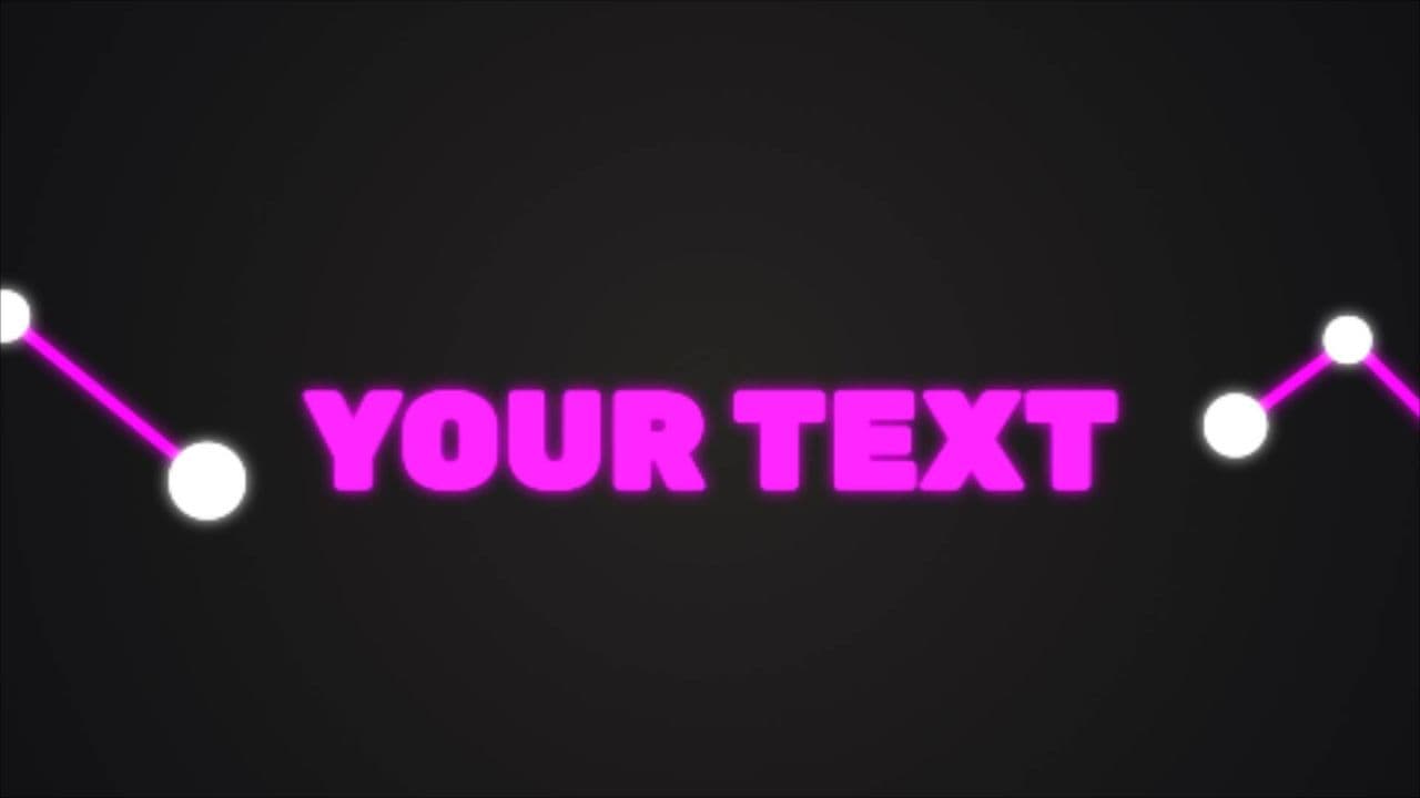 Connected Lines Text Animation