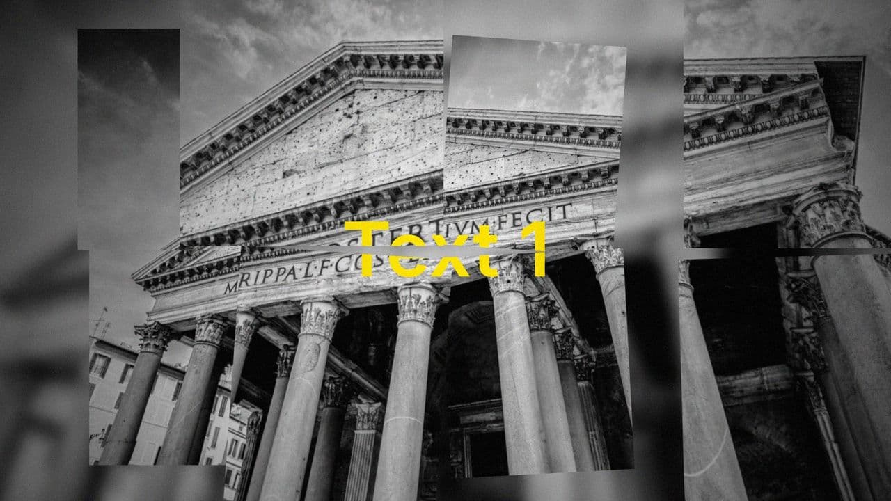 Dynamic Slice Transition: Reveal 2 Photos & 2 Texts