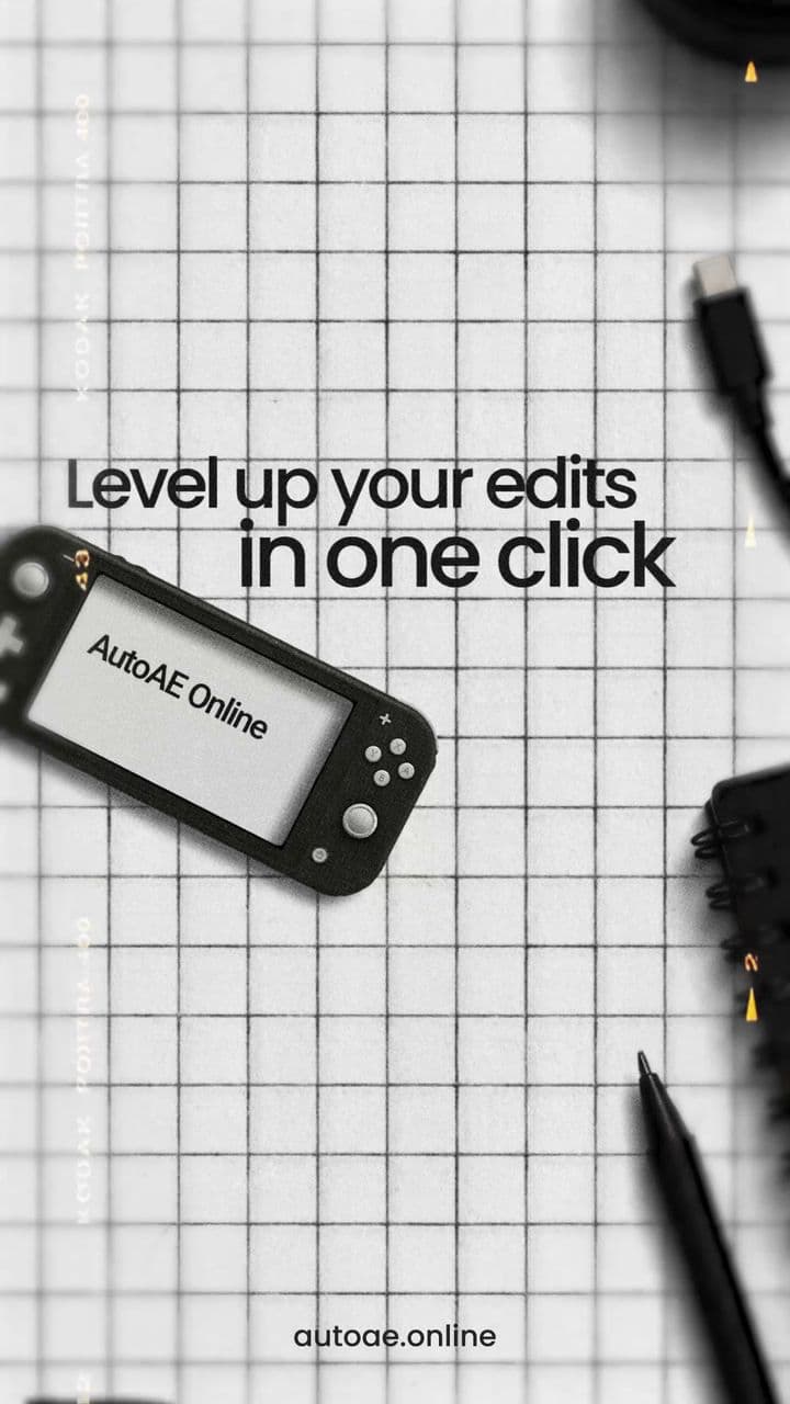 Gaming Device Mockup Text Reveal | Animated Headline