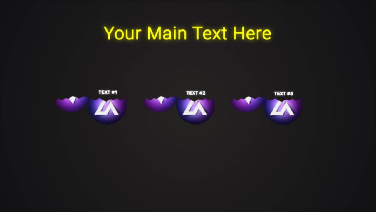 Triple Logo Reveal with Eye-Catching Highlighted Text