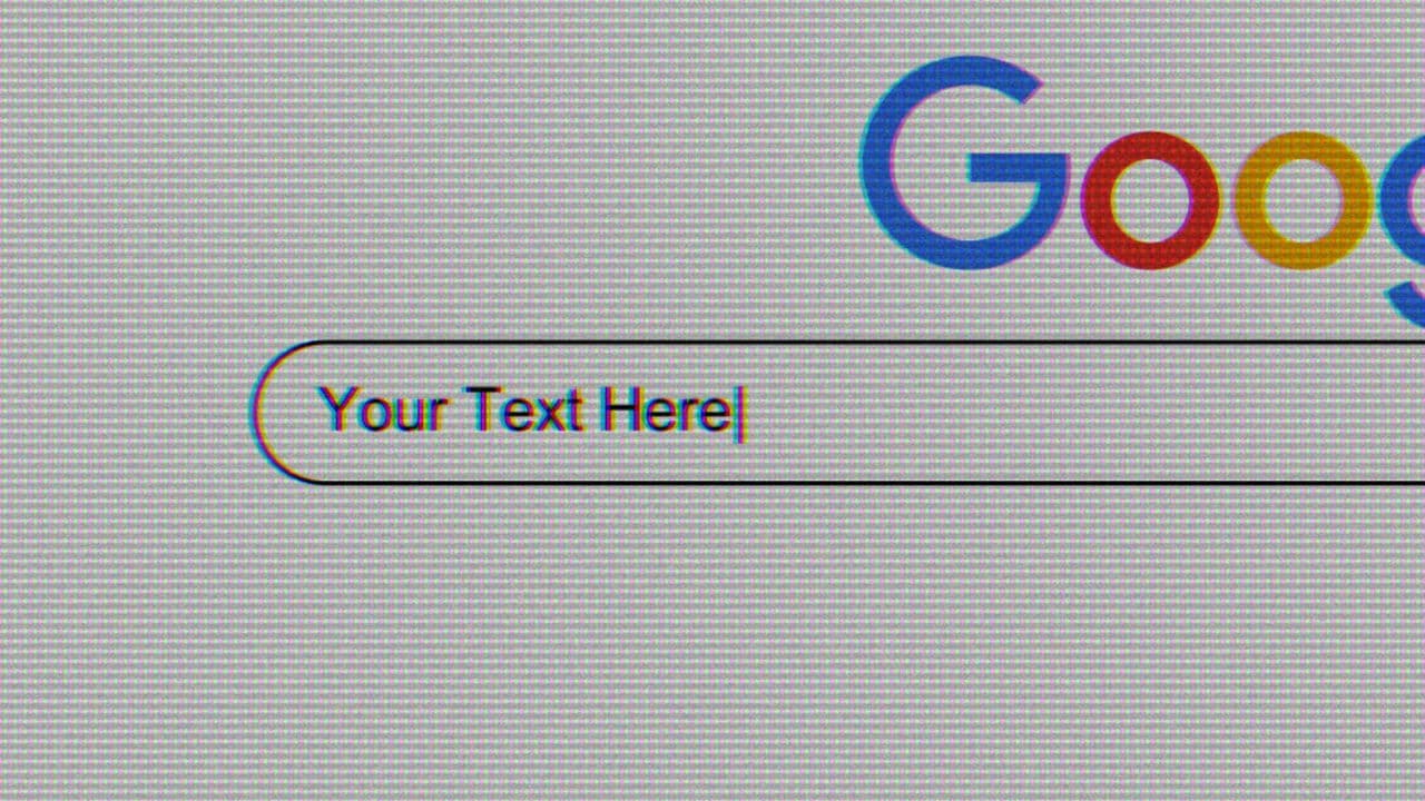 Google Search Animation – Realistic Mockup for Topic Reveal & Keyword Hook