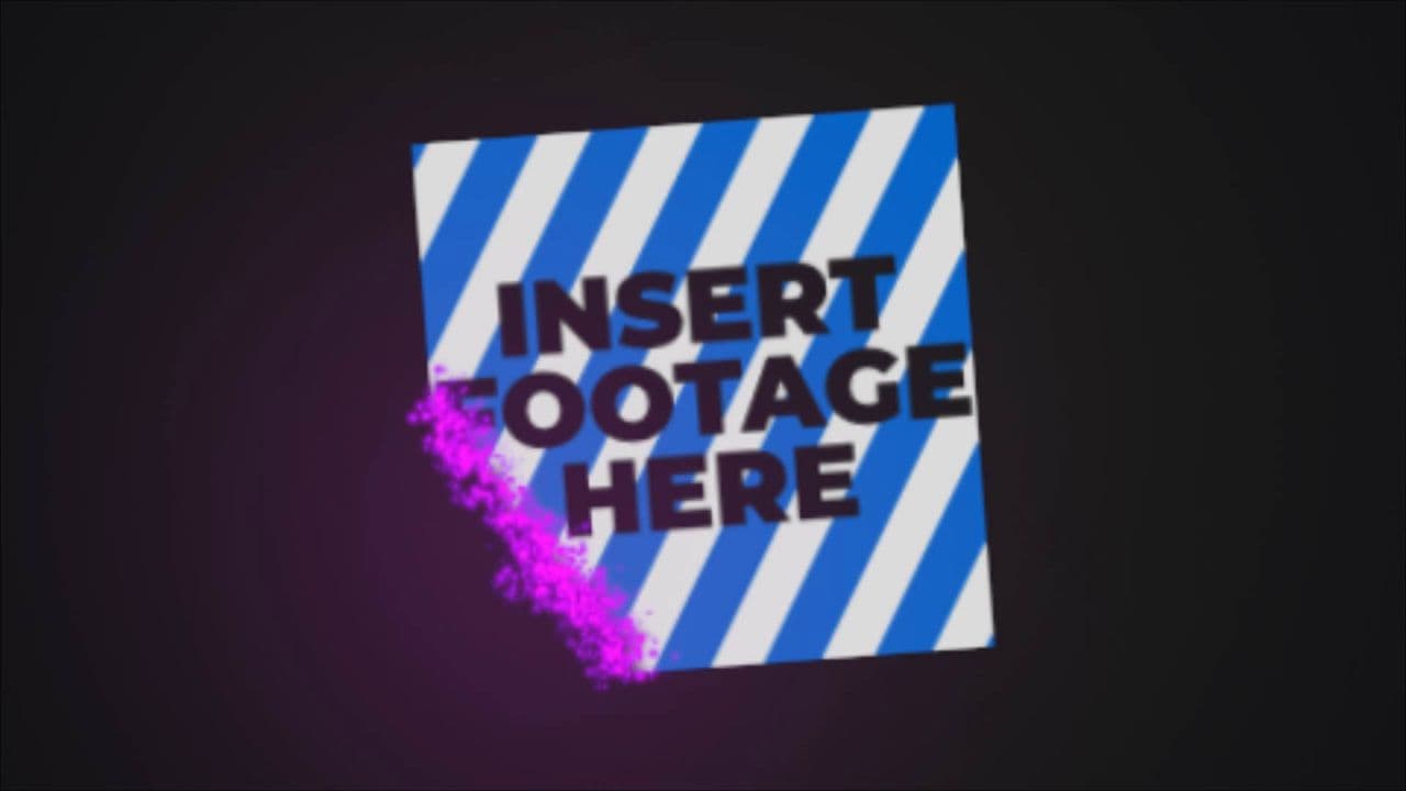 Particle Transition with Logo and Footage Reveal