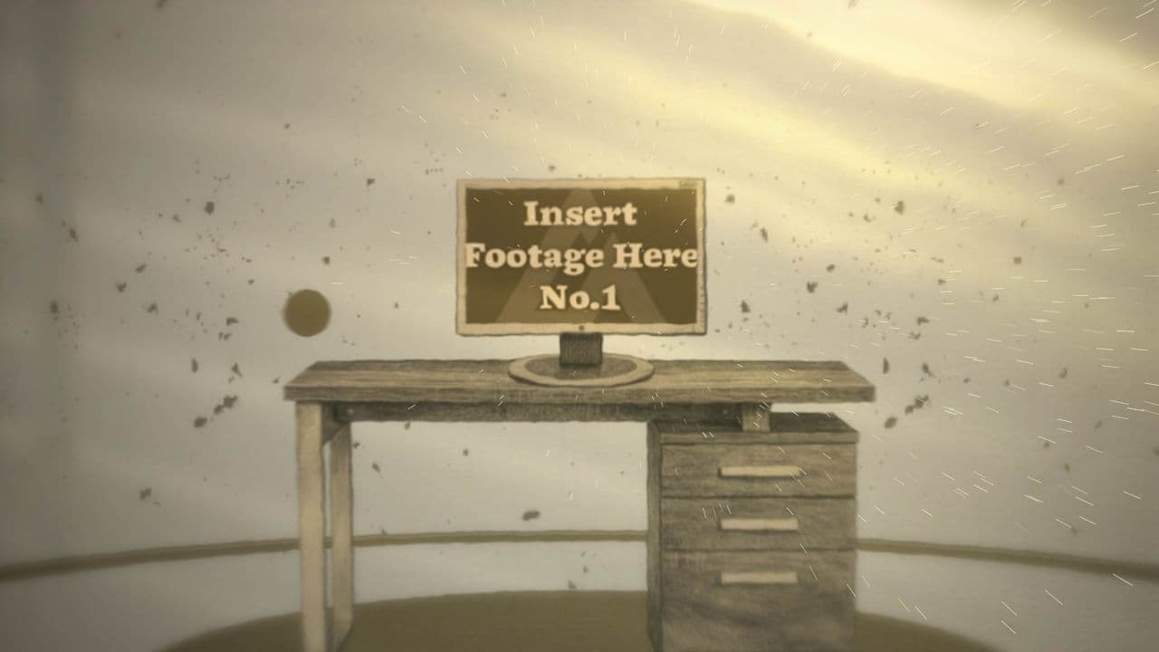 template 1 Media Hand-painted Desktop Mockup preview