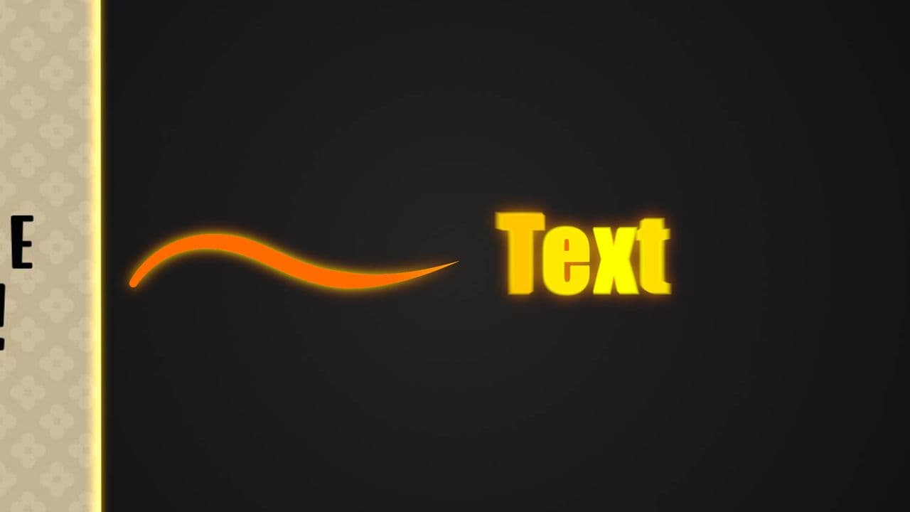 Golden Curve Image-to-Text Transition | 1 Text