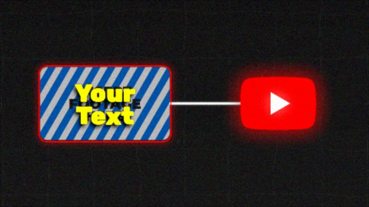 template Footage and YouTube Logo Connection preview