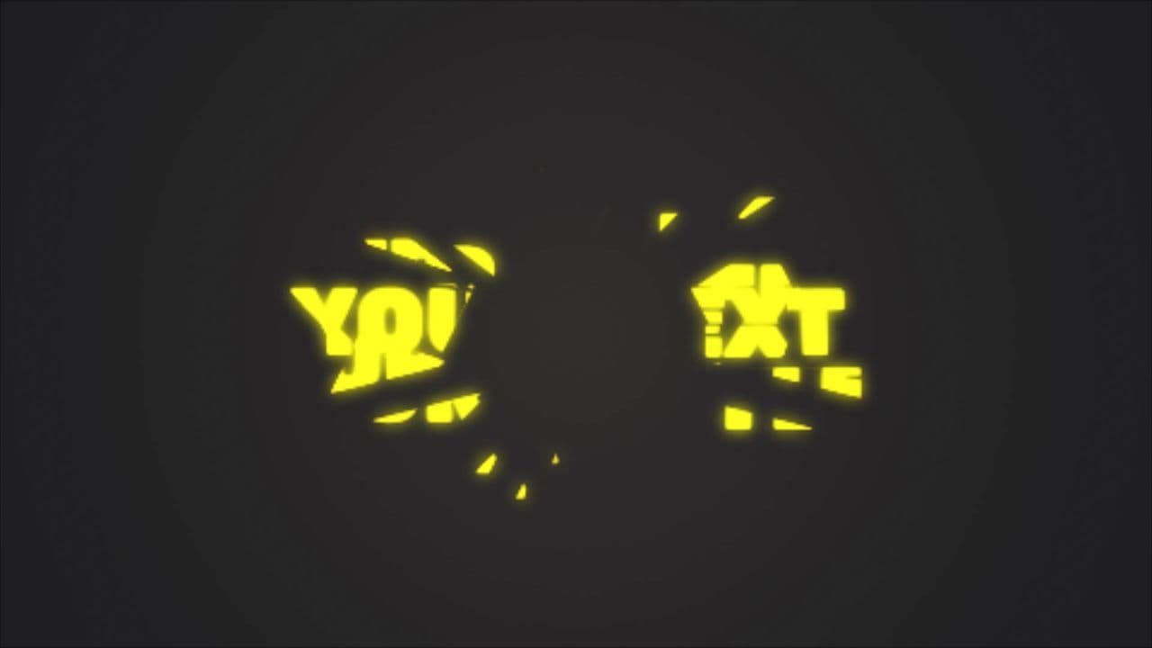 Reverse Text Shatter Animation