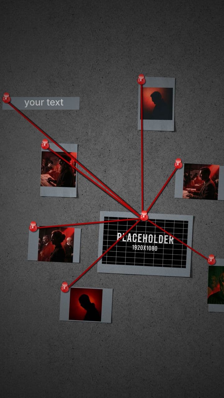 template Conspiracy Wall Reveal: 8 Placeholders to Link Your Story preview