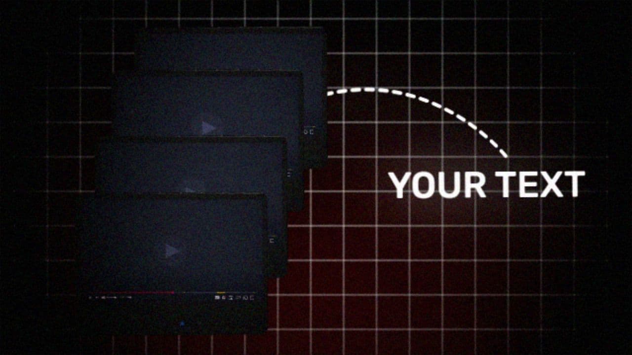 YouTube Mockup Flowchart – 4 Footage Triggered from 1 Text