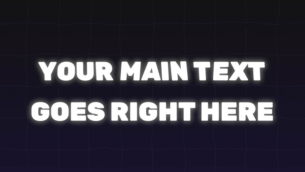 Text Burn Transition into Footage
