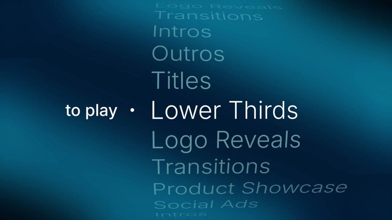 3D Word Wheel Promo | 10-Card Carousel & Logo Reveal | Teal