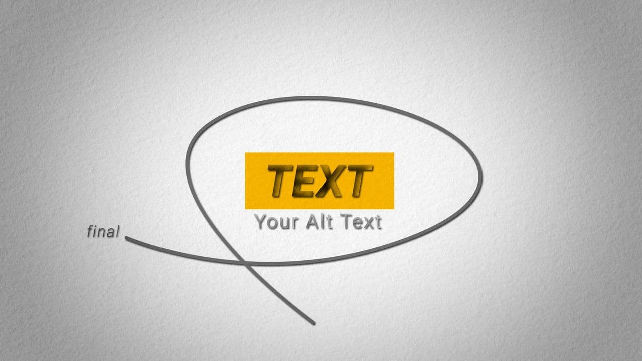 Hand-Drawn Highlighted Text with Circle Emphasis