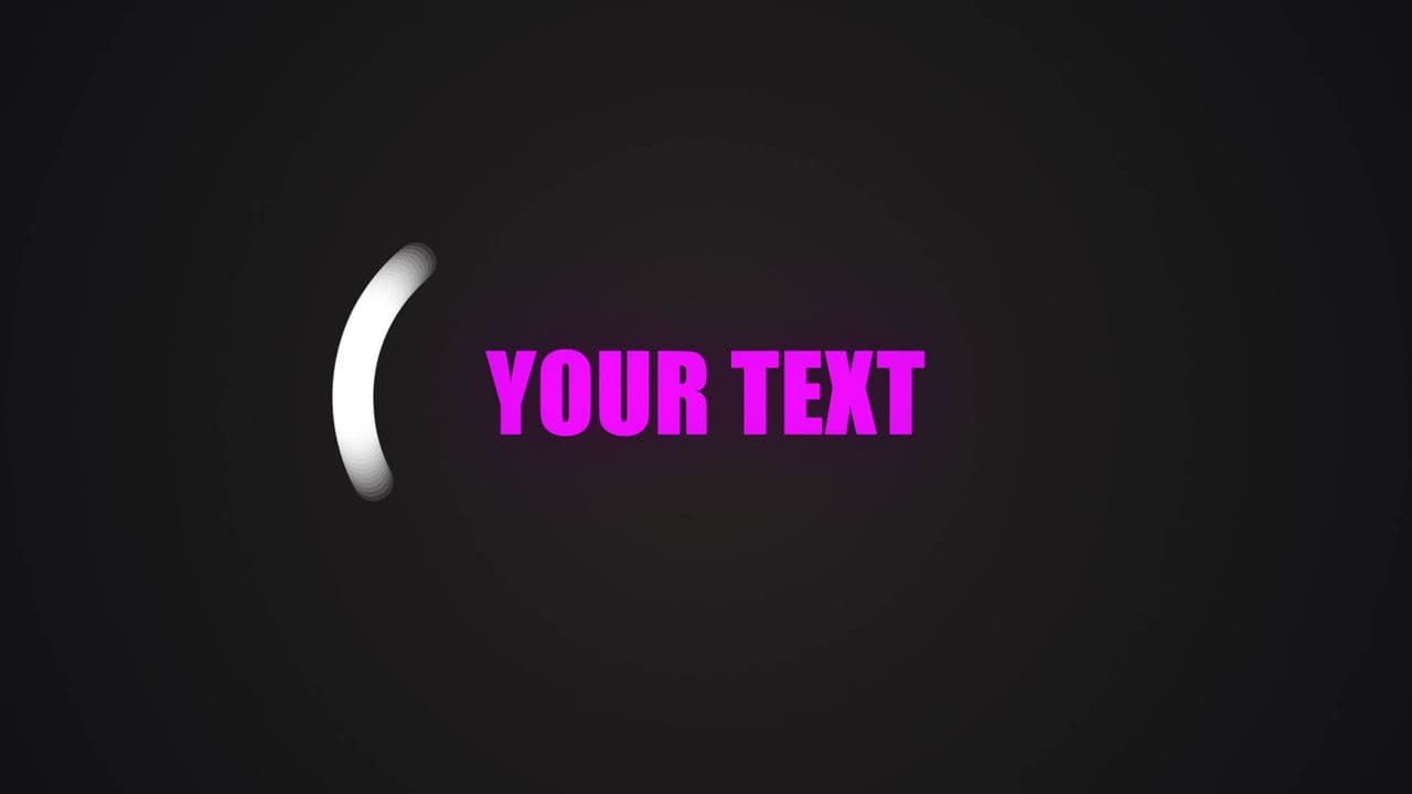 Pink Glow Text with Infinity Ink Effect