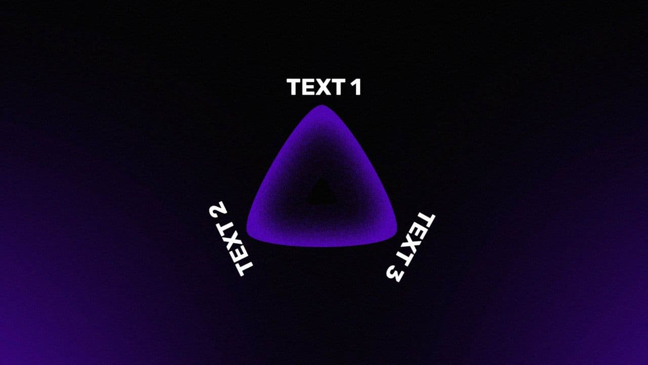 Triangle Mockup Animation with 3 Key Points