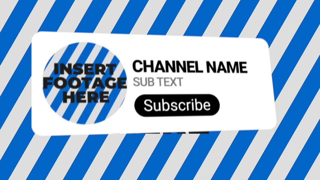 YouTube Channel Profile with Slider Animation