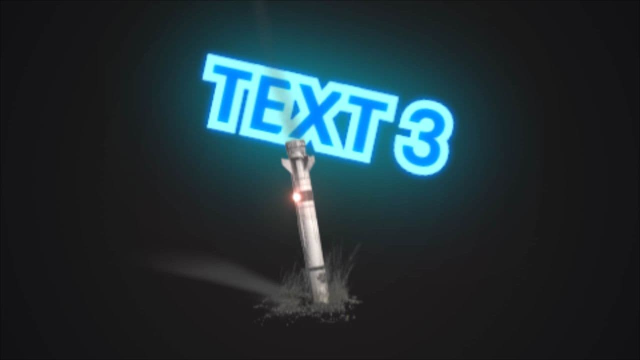 3-Text Dramatic Rocket Explosion Reveal