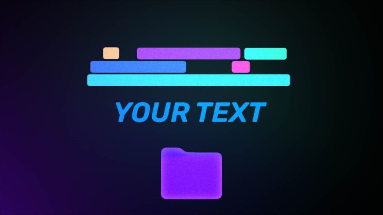 Futuristic Timeline Animation with Text Highlight