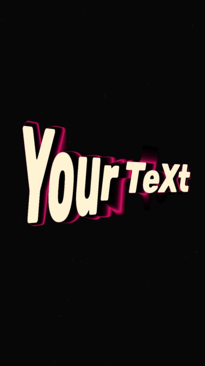 template Retro Wave Text Pop Animation | 1 Word with Ribbon Warp Effect preview