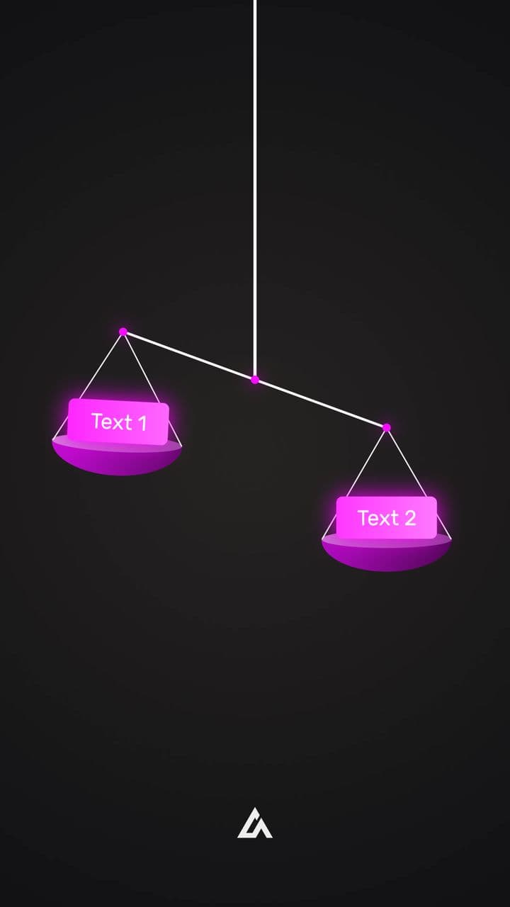 template 2-Sided Balance Animation | Compare Opposing Ideas Visually preview