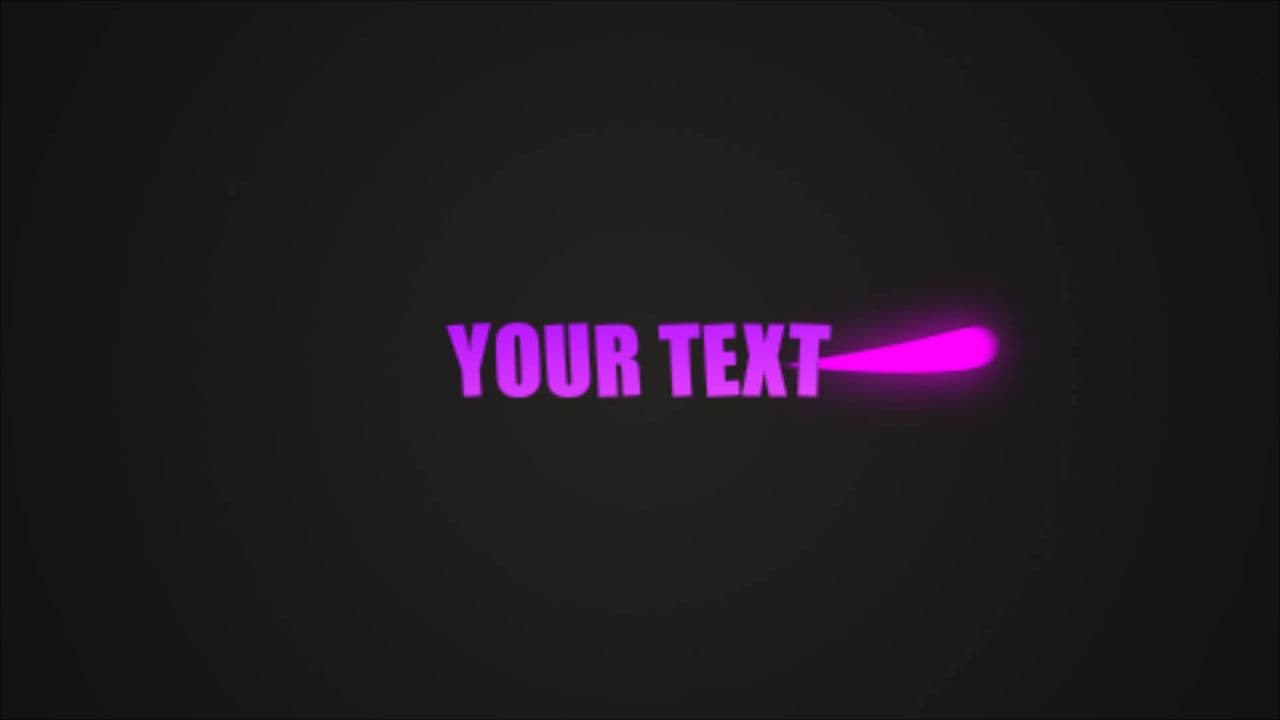 Glowing Pink Text with Ink Flow Effect