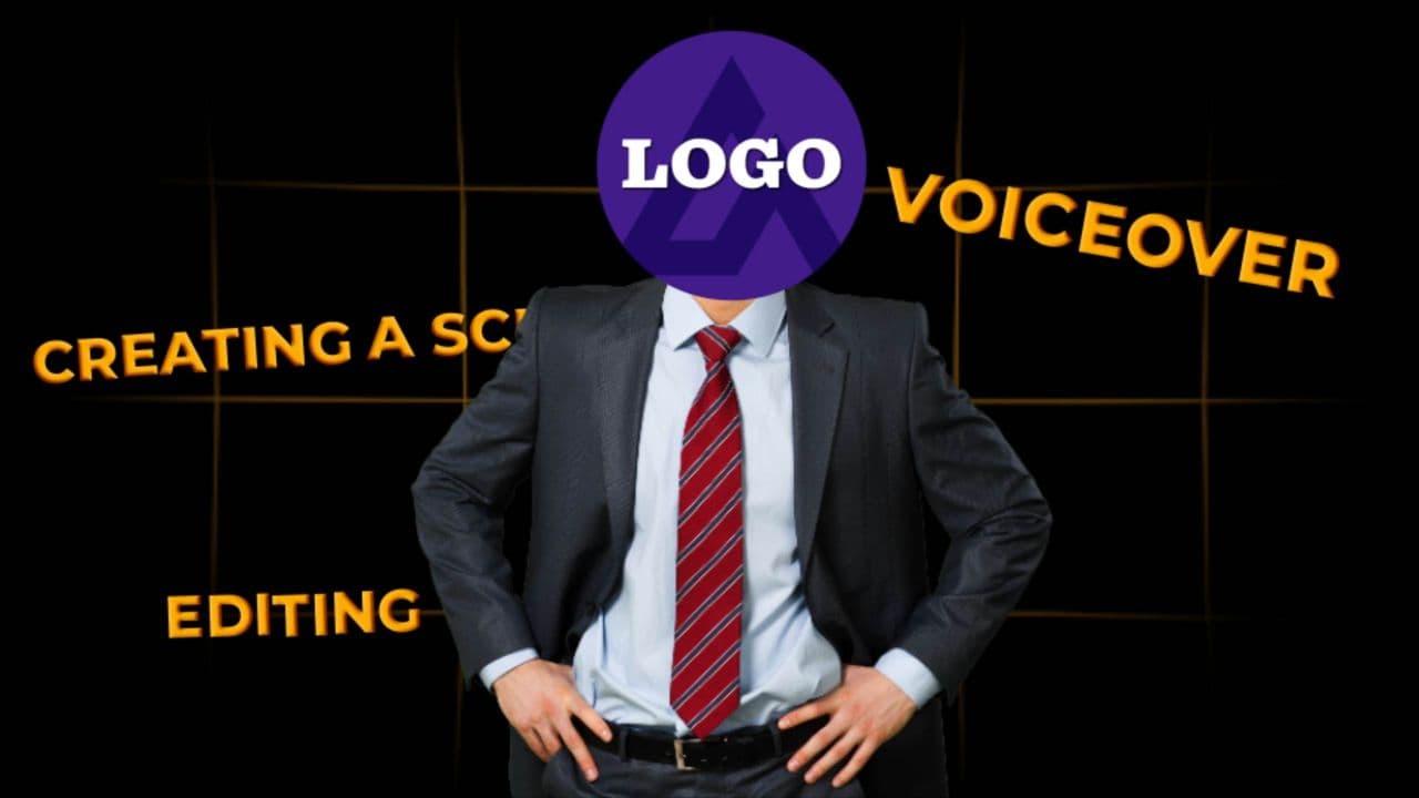 Red Glow Text Animation with Character