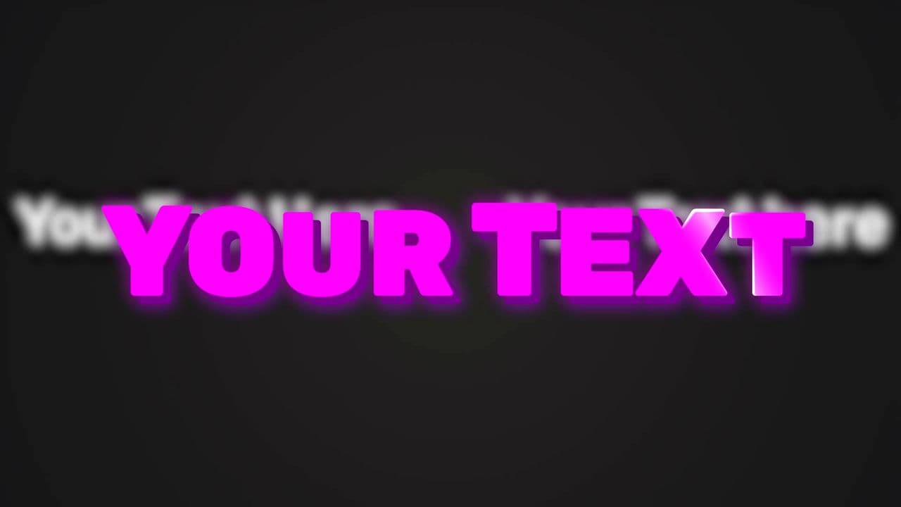 Big Purple Wiggly Text with Side Highlights