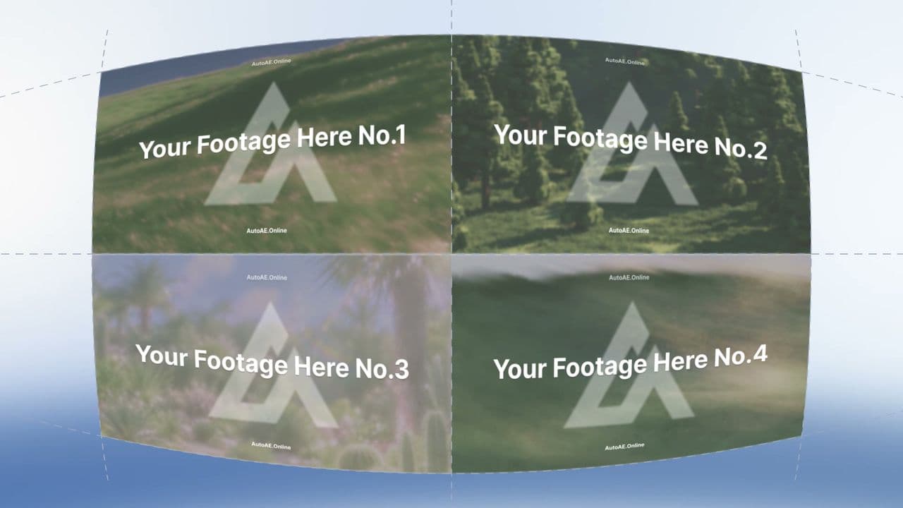 Portfolio Card Showcase | Four Projects in Motion