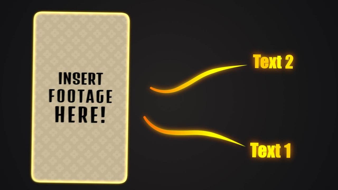 Golden Curve Image-to-Text Transition | 2 Texts