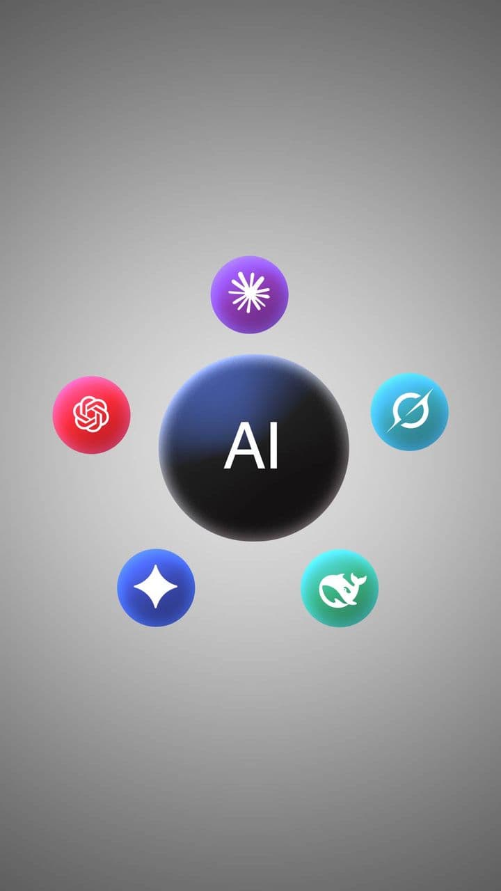 AI Ecosystem Animation | 5 Tech Logo Reveal Motion Graphic