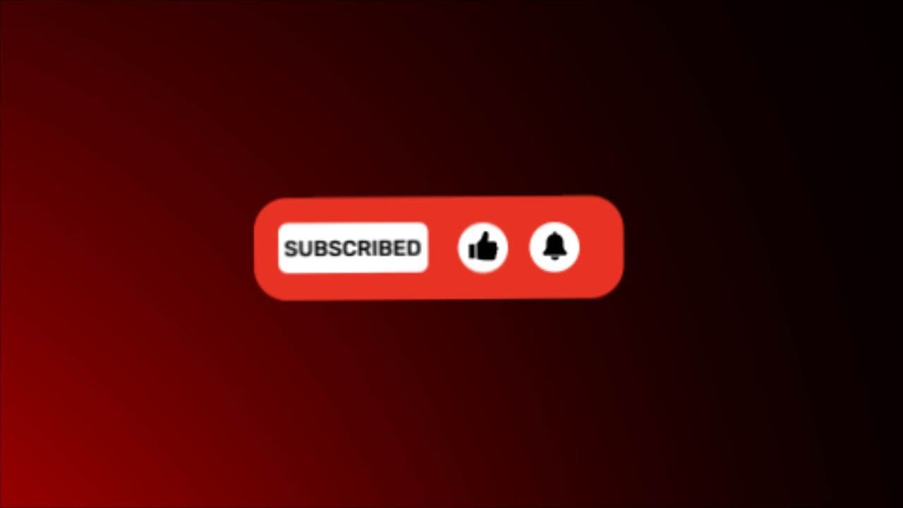 Modern Red Subscribe Button Animation | Full Engagement UI for YouTube