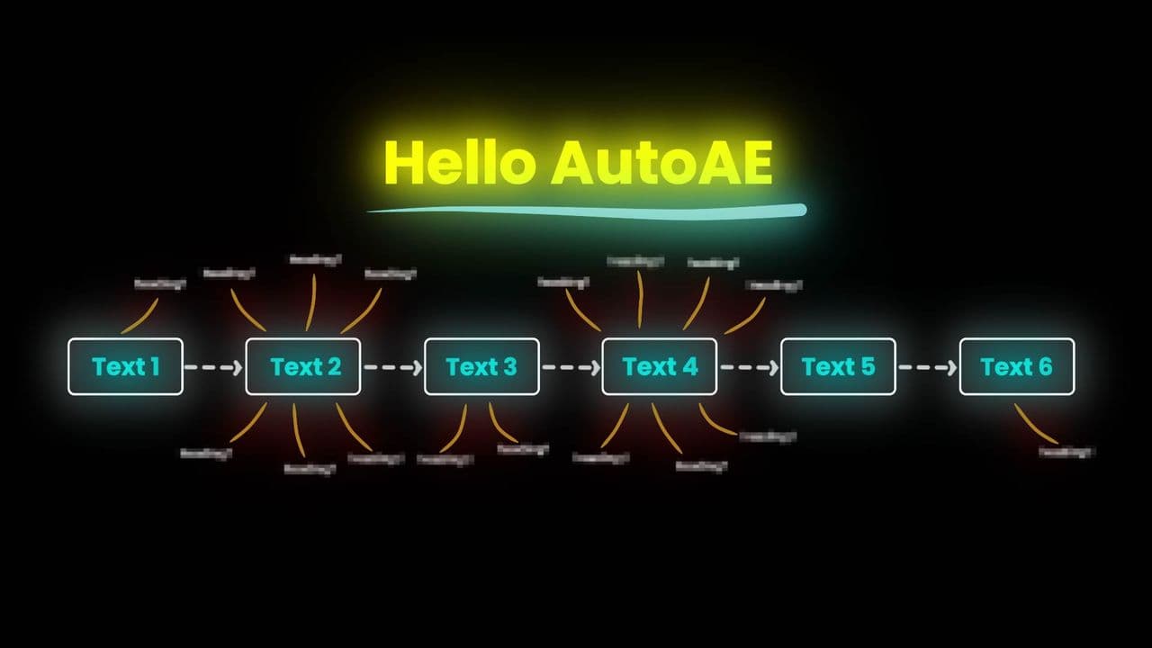 Sequential Flowchart Video | 6-Key Point Transition Clip