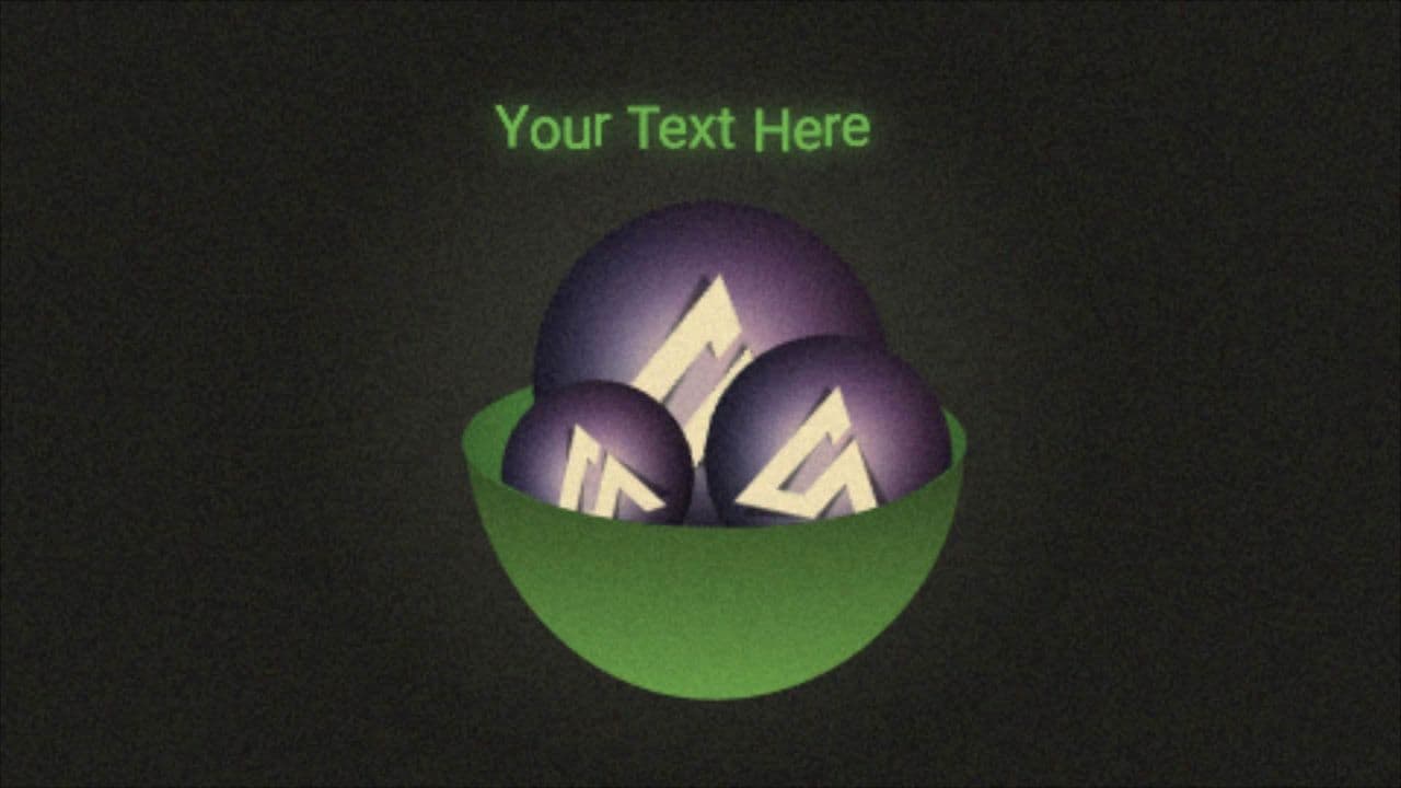 3D Logo Drop Animation with Bowl Effect