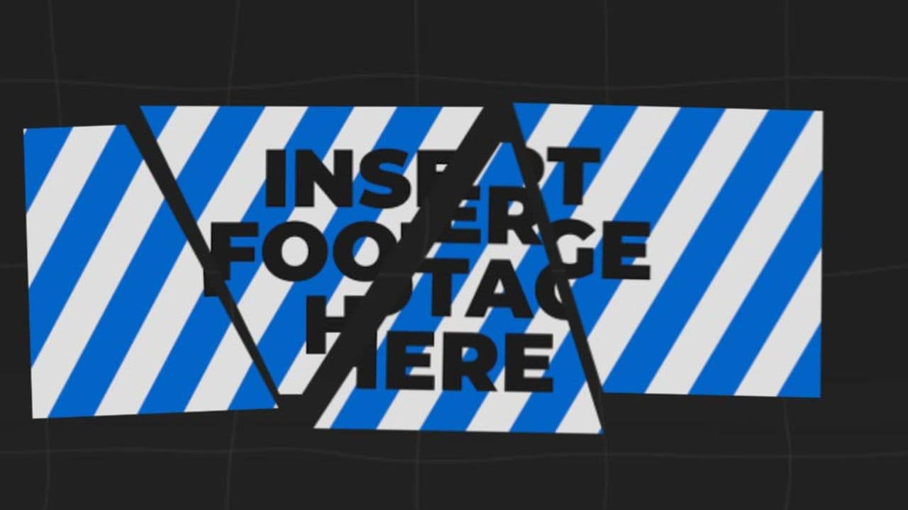 template 3D Image Split into 4 with Light Blade preview