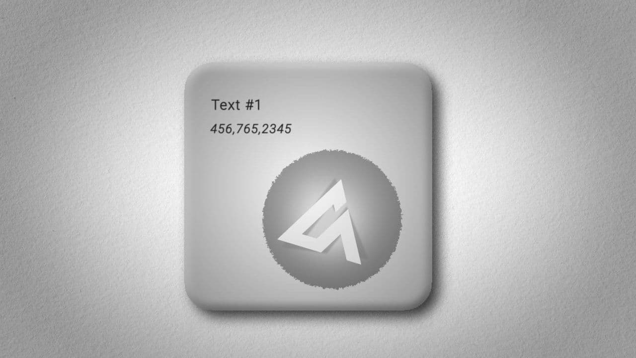 3D Cube Reveal with Logo & Particle Burst Text Effect