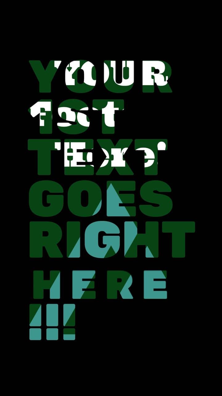 Bold Text Overlay with Final Image Reveal