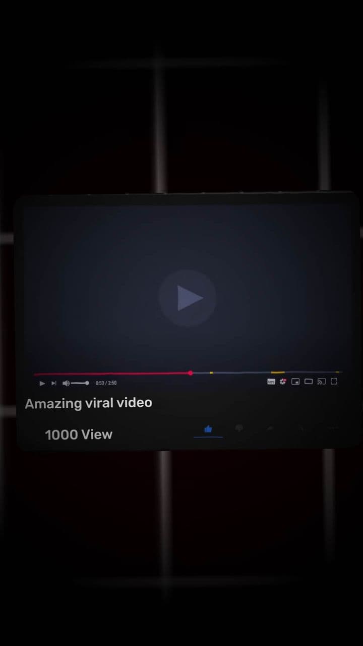 YouTube Clip Transition with Rising View Count – Viral Growth Effect