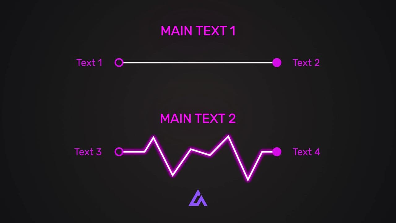 template Straight vs Zigzag Path Animation | 2 Journey Comparison Visual preview