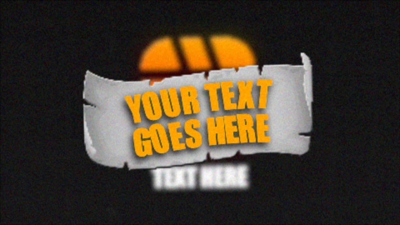 YouTube Logo Pop-Up with Paper Unfold Text Reveal