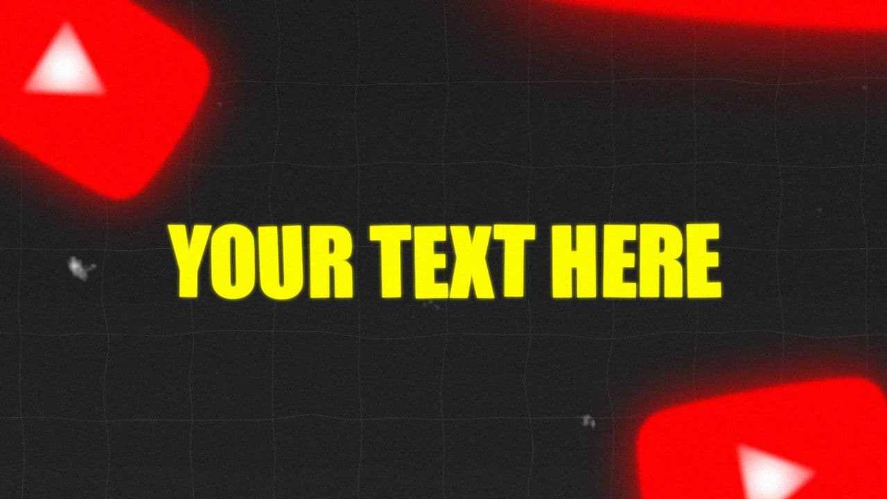 template YouTube Logo Text Reveal preview